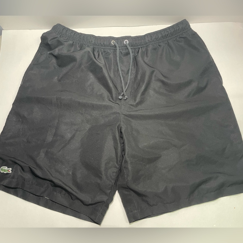 Lacoste Sport Men's Lightweight Tennis Shorts Black Performance Lined